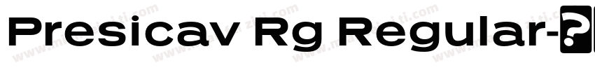 Presicav Rg Regular字体转换